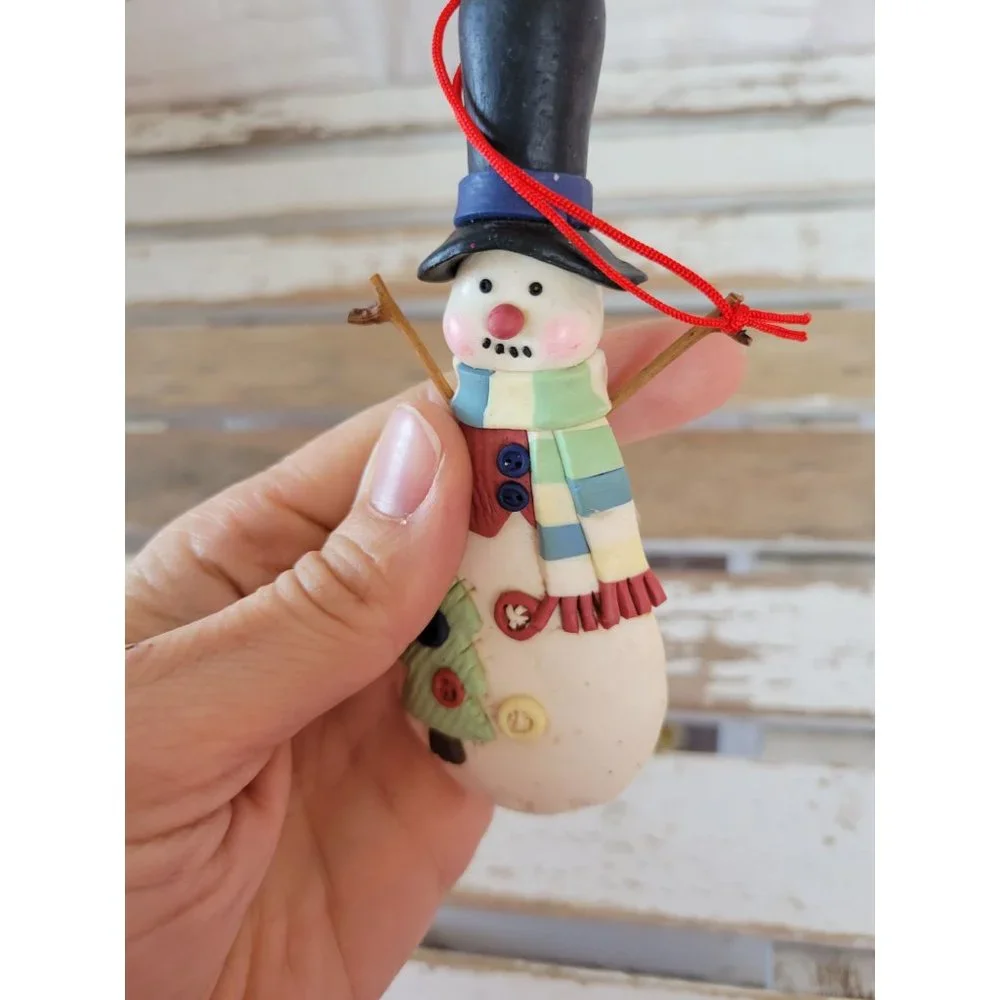Snowman tree‎ plastic ornament Xmas holiday tree